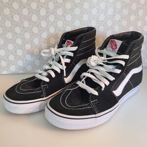 Black & White Vans Shoes Mens 6 Womens 7.5 Off The Wall